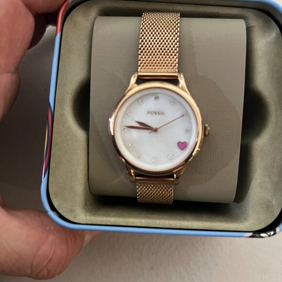 Fossil BQ3594 Laney Watch Wristwatch Rosegold main image 5